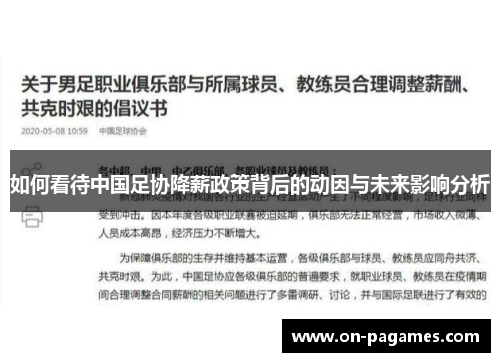 如何看待中国足协降薪政策背后的动因与未来影响分析